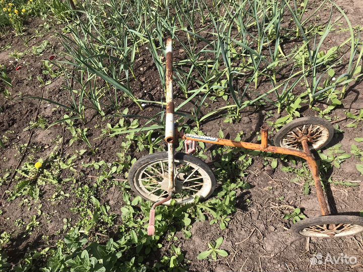 Велосипед СССР Малыш. Состояние на фото