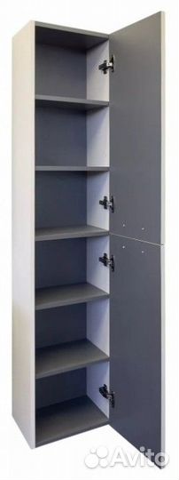 Шкаф-пенал Comforty Касабланка 35 серый шёлк