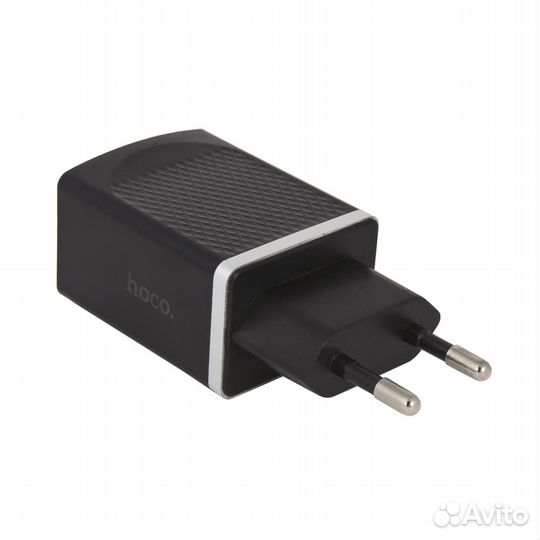 Блок питания hoco C43A c 2 USB 2,4 A черный