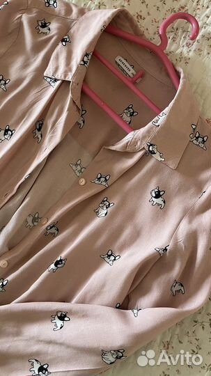 Рубашка детская 158 размер розовая