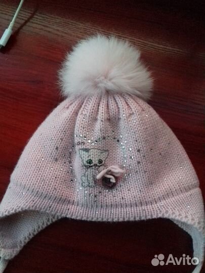 Шапочка зимняя на ляльку