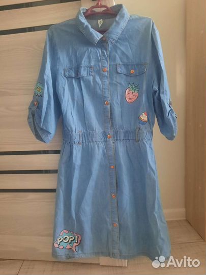 Джинсовое платье для девочки