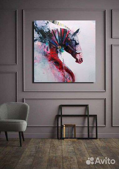 Картина. Акрил. Лошадь