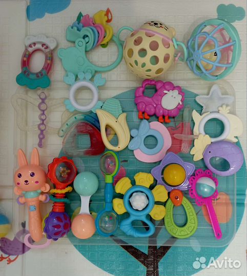 Грызунки, погремушки, подвеска жираф, гусеница
