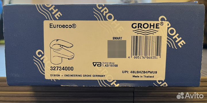 Смеситель для раковины grohe Euroeco