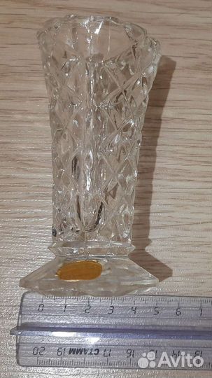 Ваза из Богемского стекла (Чехословакия)