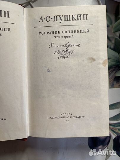 Сборник стихотворений А.С. Пушкина