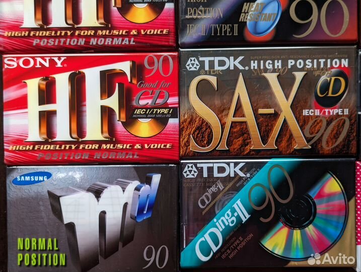 Аудио кассеты новые TDK Maxell Sony Basf Samsung