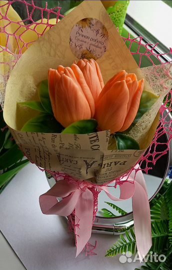 Букет цветов из мыла