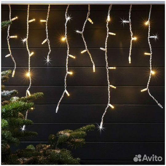 Гирлянда уличная бахрома 12 метров