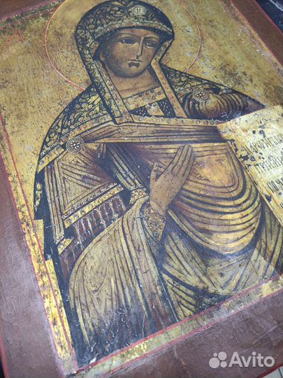 Старинные иконы из Деисусного чина размер