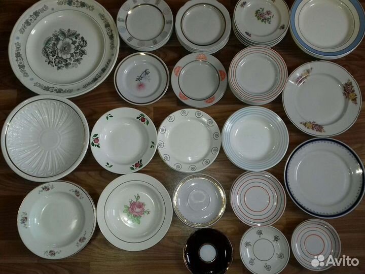 Тарелки (фарфоровая и фаянсовая посуда СССР)