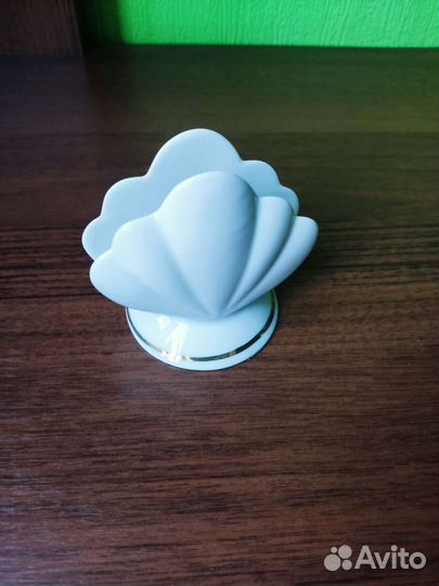 Салфетница ракушка белая