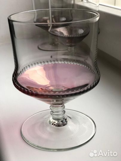 Бокалы цветное стекло СССР