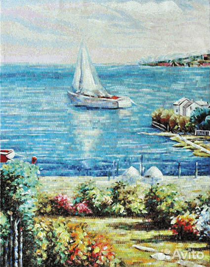 Картины из стеклянной мозаики