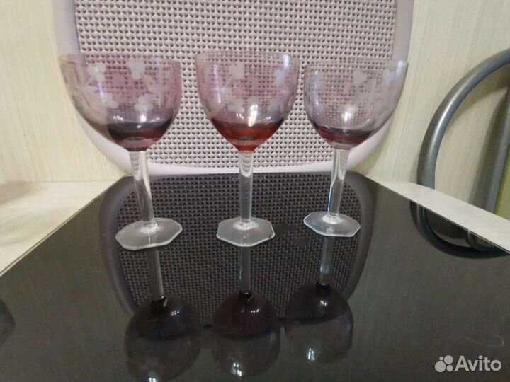 Рюмки из цветного стекла