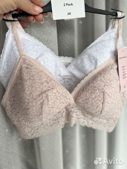 Бюстгальтер топ 2 шт H&M размер M XL