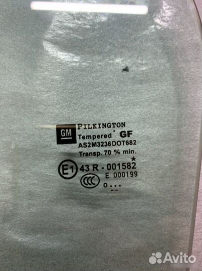 Стекло двери заднее левое Opel Astra J 2009-2012