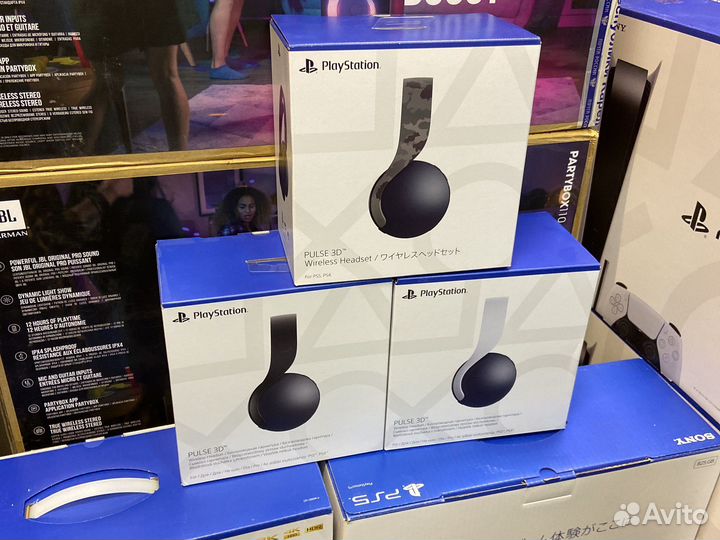 Наушники sony pulse 3D 5шт