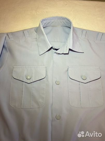 Рубашка форменная голубая для девочки