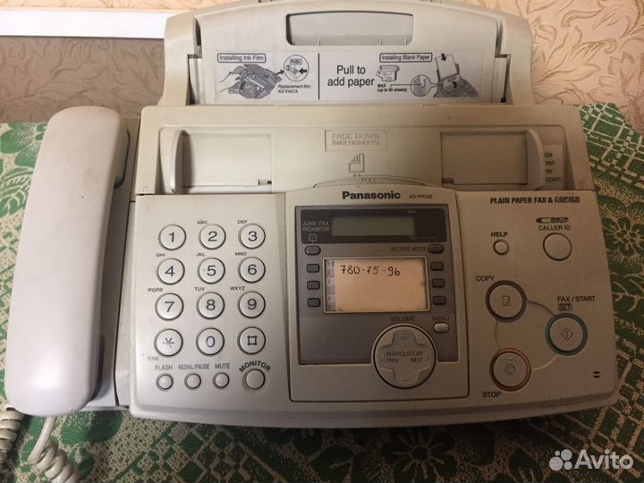 Телефон факсPanasonic KX-FP343