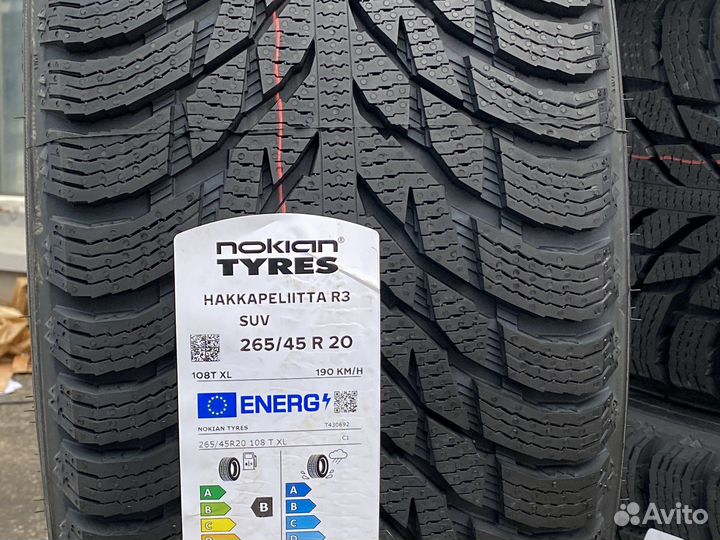 Nokian Tyres Hakkapeliitta R3 SUV 265/45 R20 108T