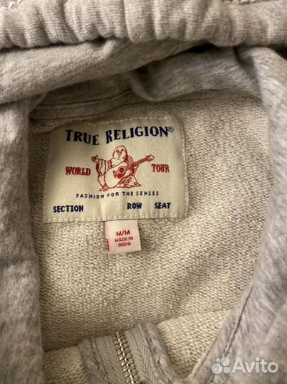 Худи на молнии Толстовка true religion оригинал М