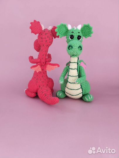 Вязаная игрушка Дракон