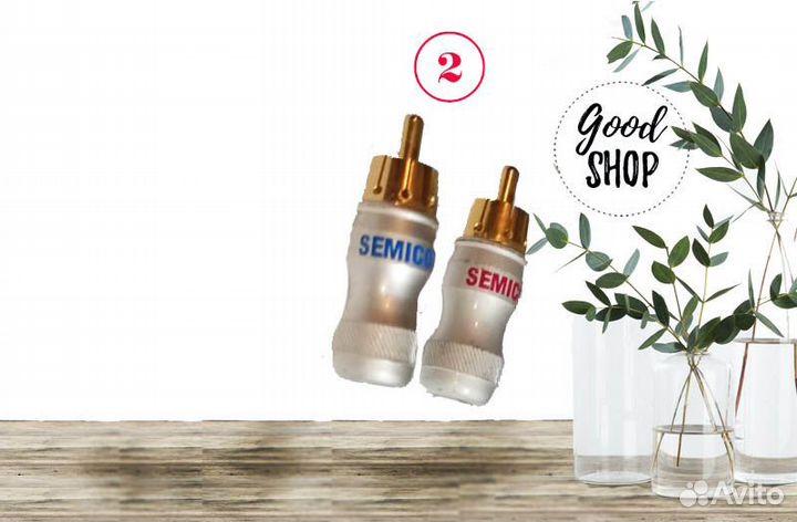 RCA штекер тюльпан