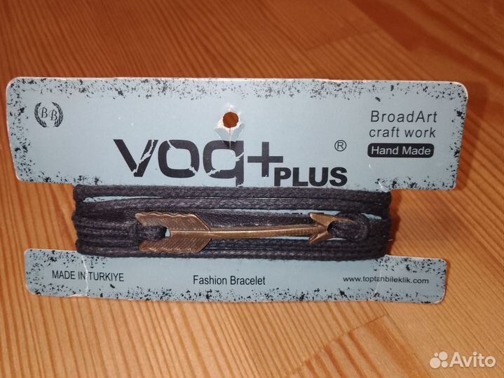 Кожаный браслет мужской Voq+ plus