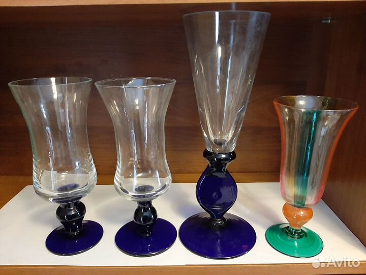 Вазы рубиновое стекло