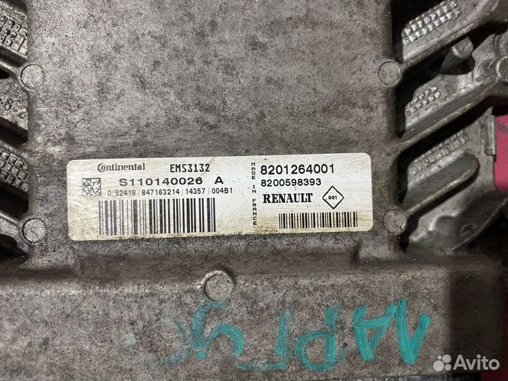 Блок управления двигателем Renault Logan 1 K7M