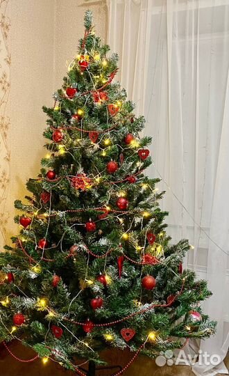 Ель искусственная заснеженная 210 см ёлка бу