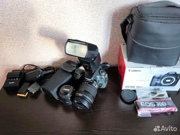 Фотоаппарат Canon 70D + EF-S 18-135mm STM