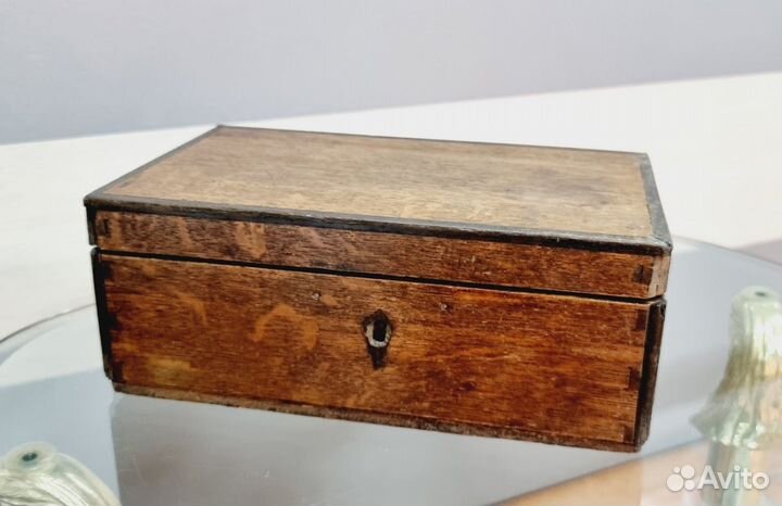 Шкатулка старинная деревянная