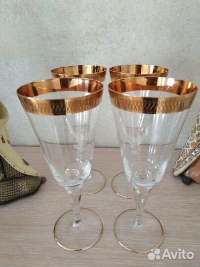 Фужеры и рюмки Богемия Чехия