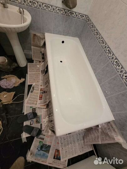 Реставрация ванн литьевым мрамором