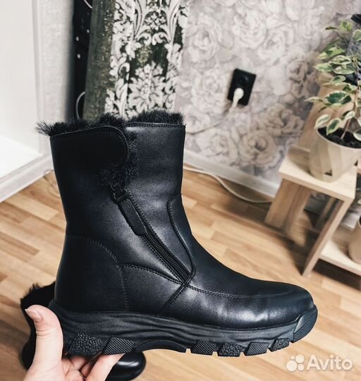 Сапоги зимние натуральные