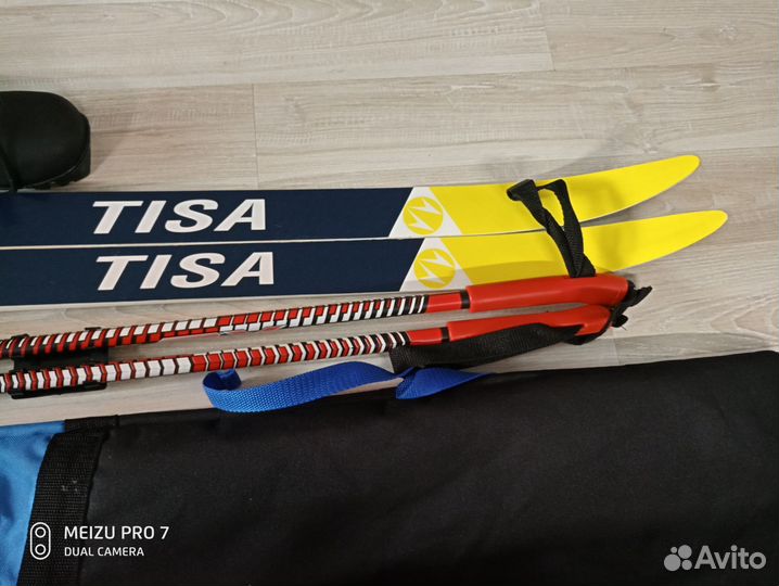 Детские лыжи с ботинками fischer классические