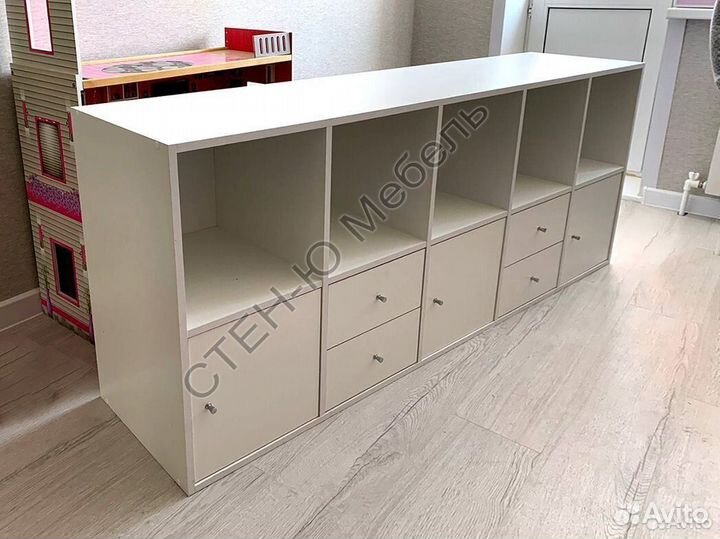 Стеллаж 2х5 (тип IKEA Каллакс) бел
