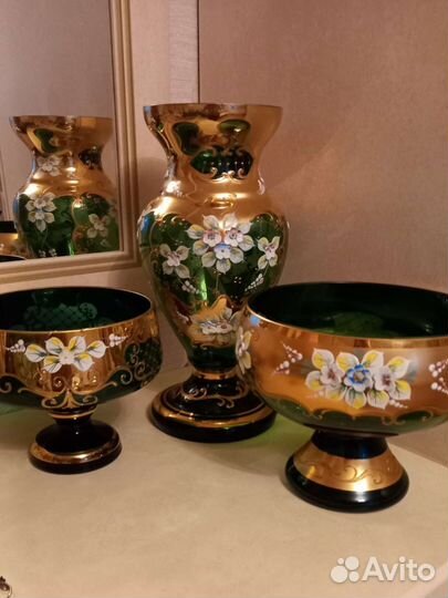 Вазы Богемия Чехословакия