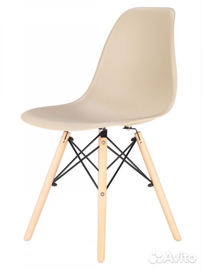 Стул в стиле eames DSW, бежевый