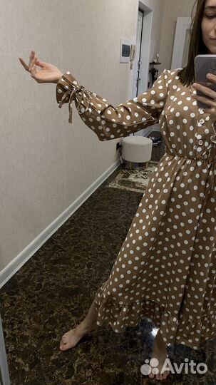 Платье женское в горошек 42-44
