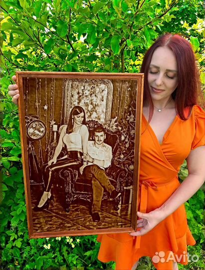 Выжигание портретов на дереве