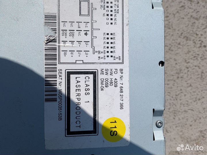 Штатная Автомагнитола на Seat