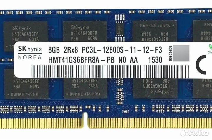 Оперативная память для ноутбука sodimm ddr3 8gb