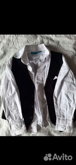 Рубашка и жилет. Б/у 1 раз