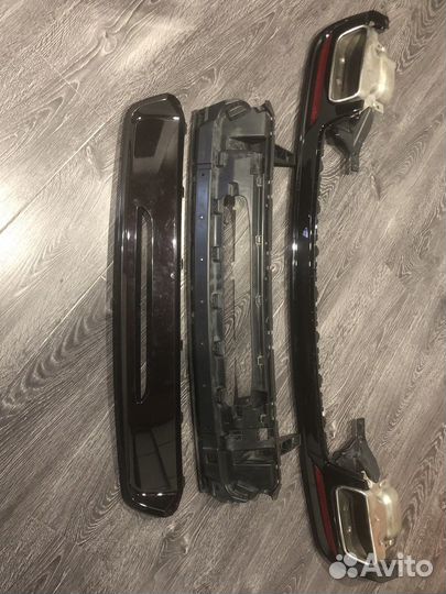 Диф узор бампера w222 нижняя юбка Насадки