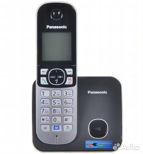 Радиотелефон Panasonic KX-TG6811 RUB чёрный
