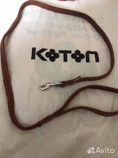 Ошейник и поводок натуральная кожа